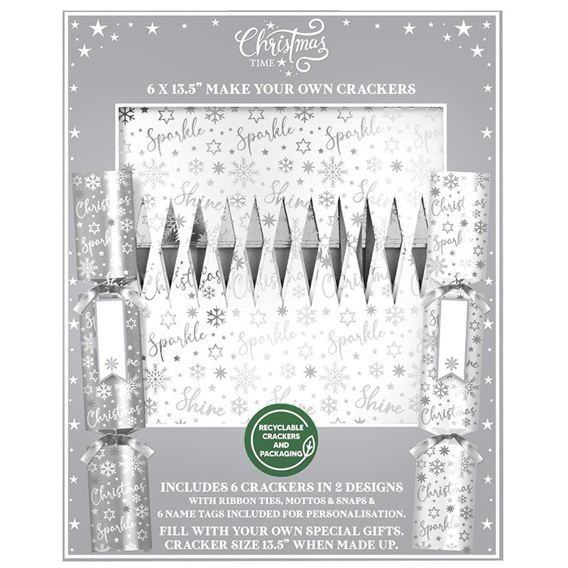 DIY Silver Sparkle Christmas Bon Bons