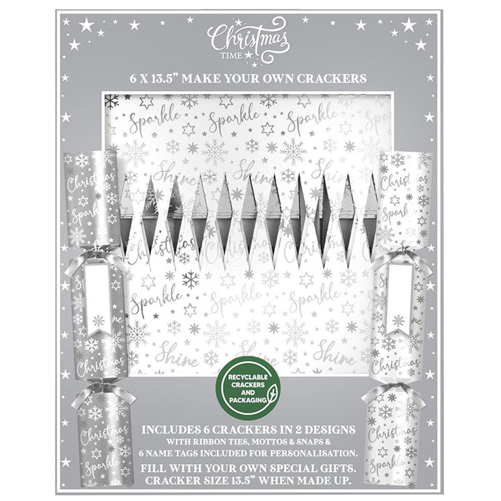 DIY Silver Sparkle Christmas Bon Bons