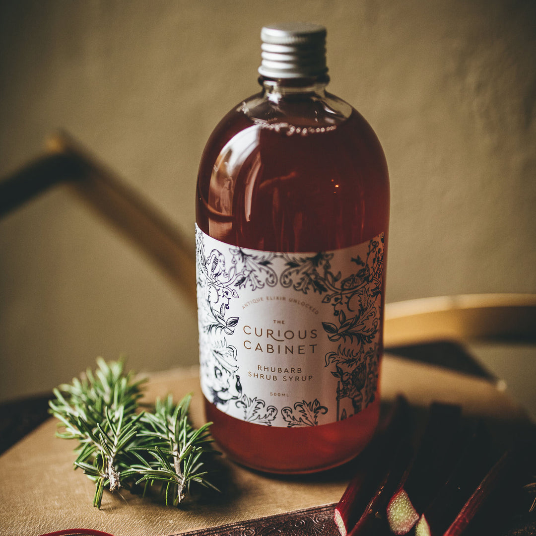 Rhubarb Shrub Syrup