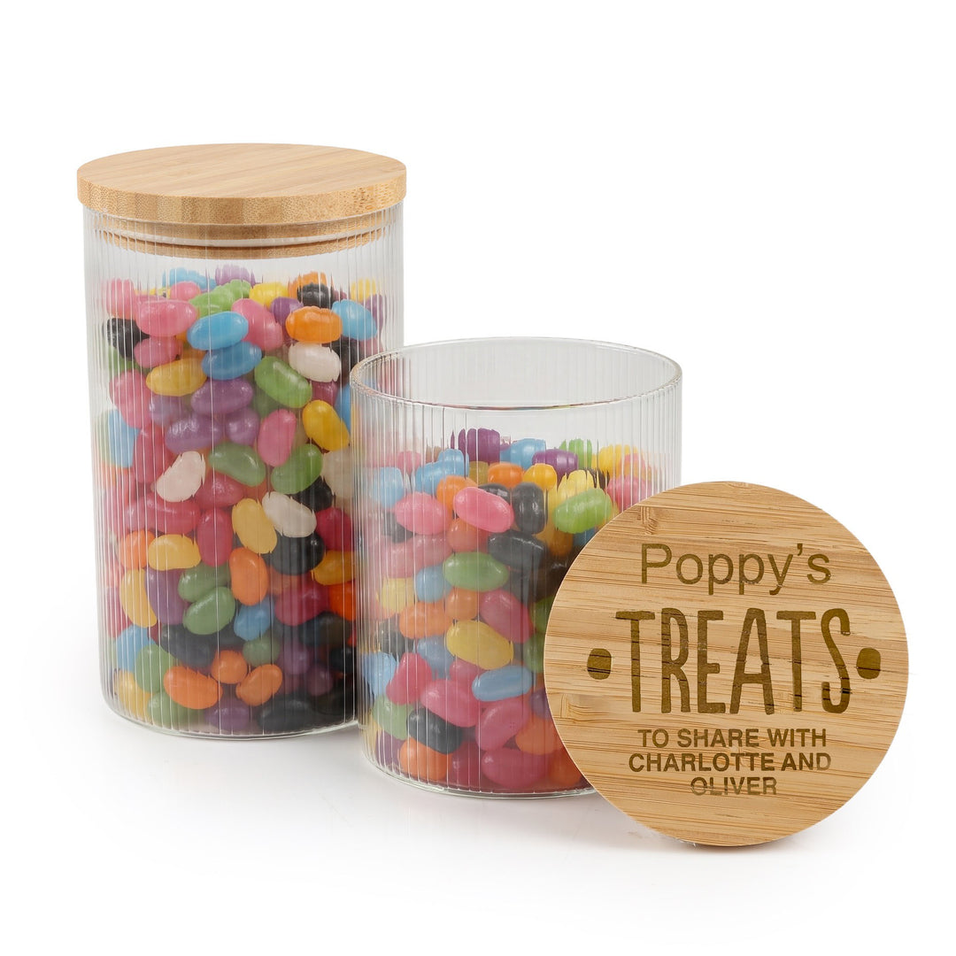 Personalised Treat Jar with Wooden Lid - One Smart Cookie