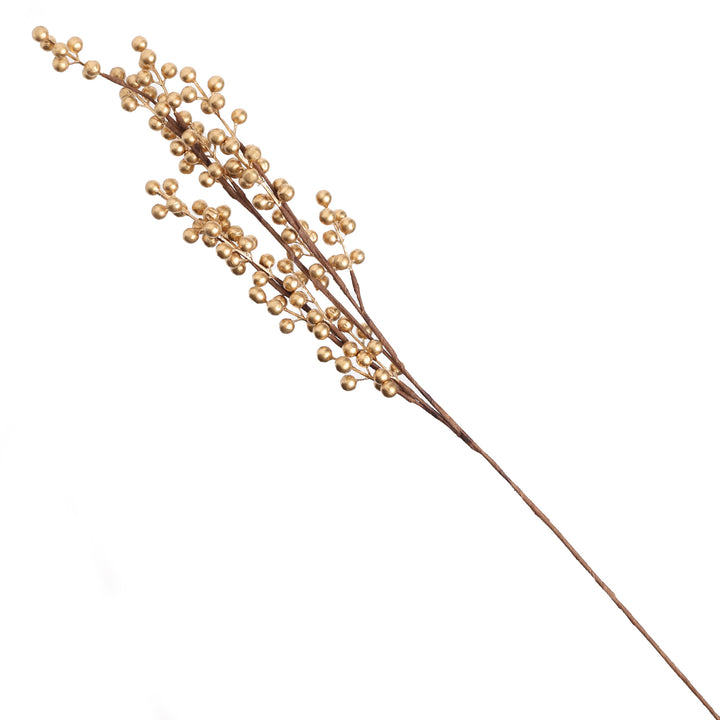 Rose Gold Berry Christmas Stem Spray