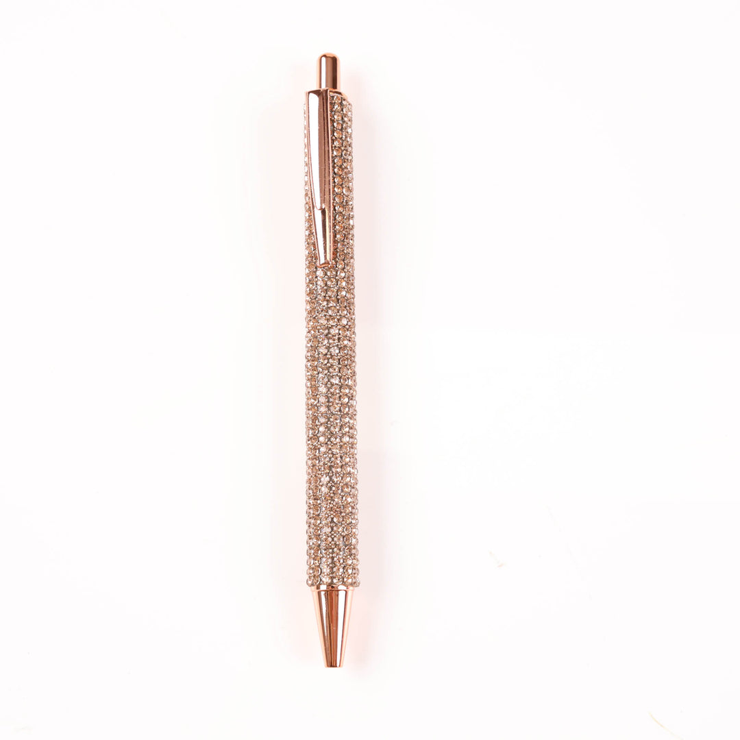Rose Gold Diamonte Ball Point Pen