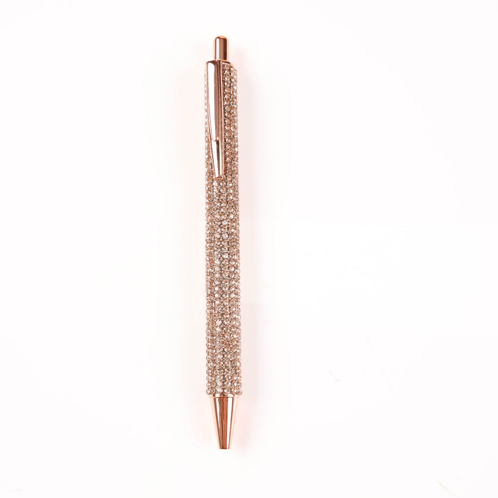 Rose Gold Diamonte Ball Point Pen