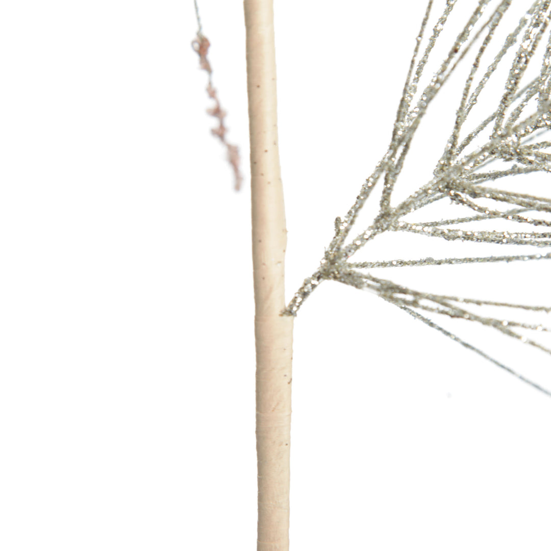 Rose Gold Glitter Grass Spray