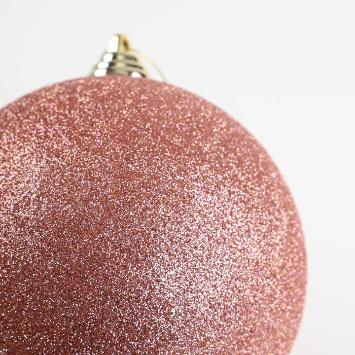 Rose Gold Glitter Shatterproof Babuble - 14cm