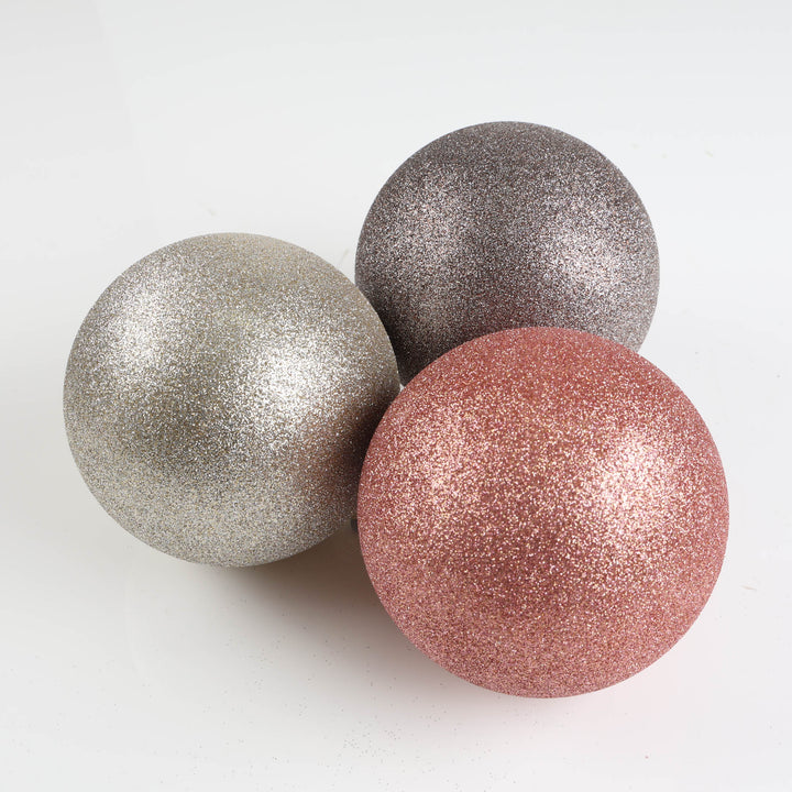 Rose Gold Glitter Shatterproof Babuble - 14cm