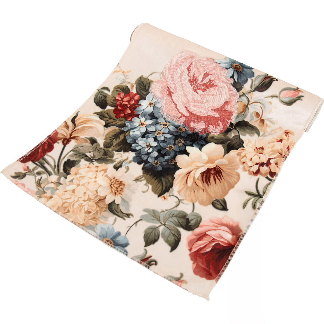 Rose Hydrangea Luxe Velvet Table Runner - 2m