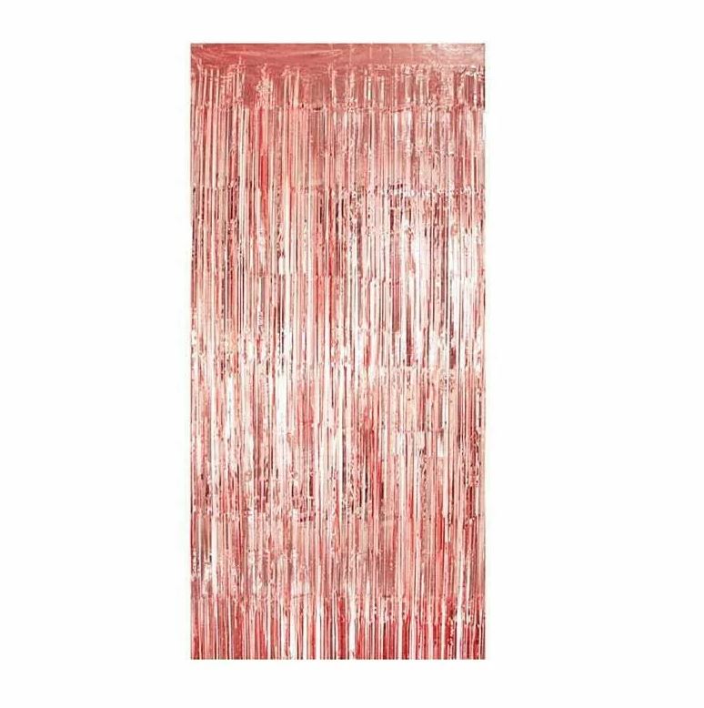Rose Gold Fringe Curtain