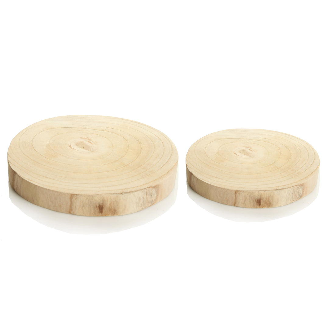 Round Natural Wood Timber Slice - 30cm(Dia)