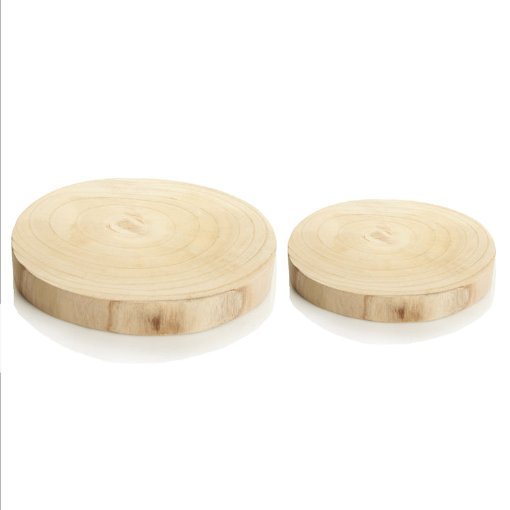 Round Natural Wood Timber Slice - 30cm(Dia)