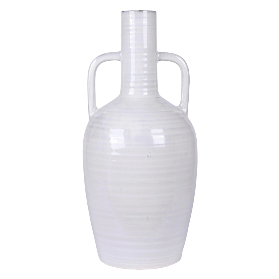 Roxy White - Ceramic Double Handle Vase