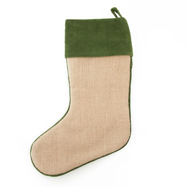 Rustic Bird and Flower Christmas Stocking - Set of 4
