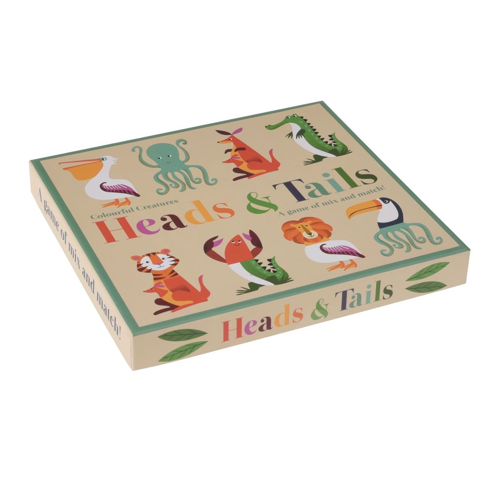 Heads &amp; Tails Game Colourful Creatures