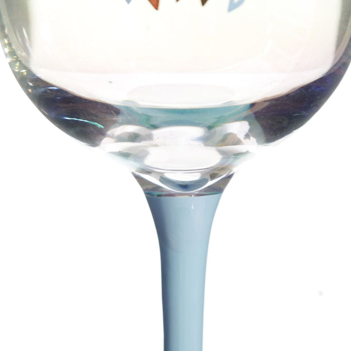 Personalised Pastel Iridescent 40th Birthday Wine Glass