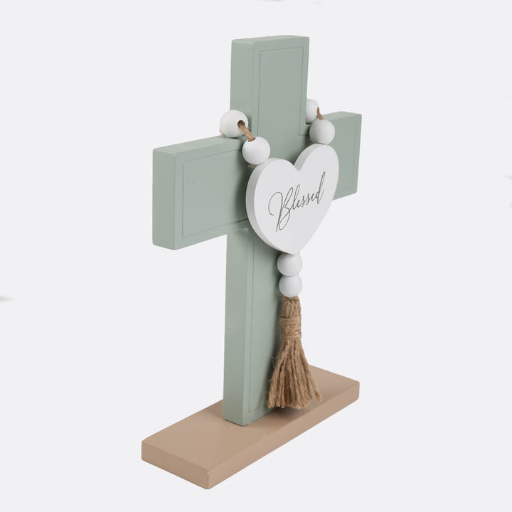 Sage Green Blessed Cross Ornament - 23cm