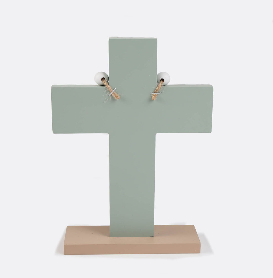 Sage Green Blessed Cross Ornament - 23cm