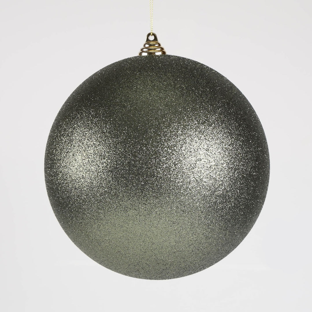 Sage Green Glitter Jumbo Bauble - 20cm