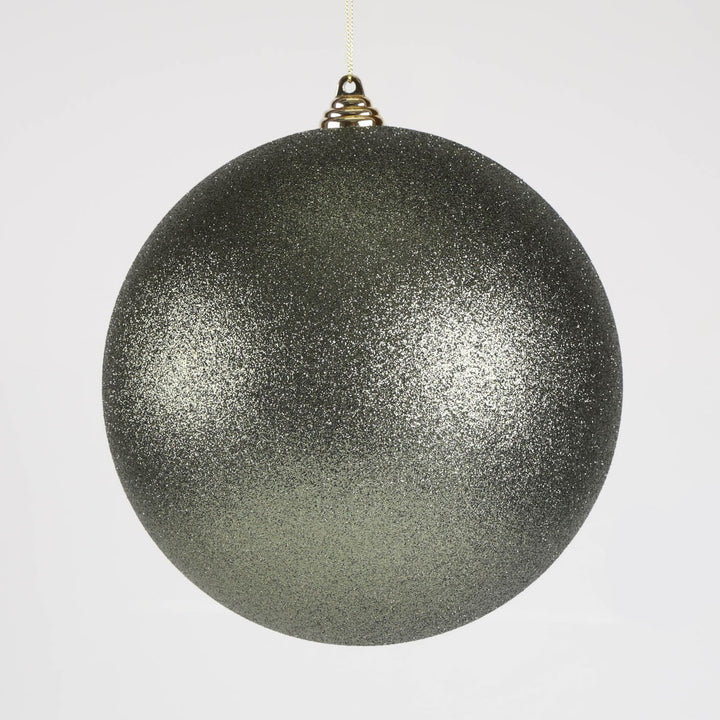 Sage Green Glitter Jumbo Bauble - 20cm