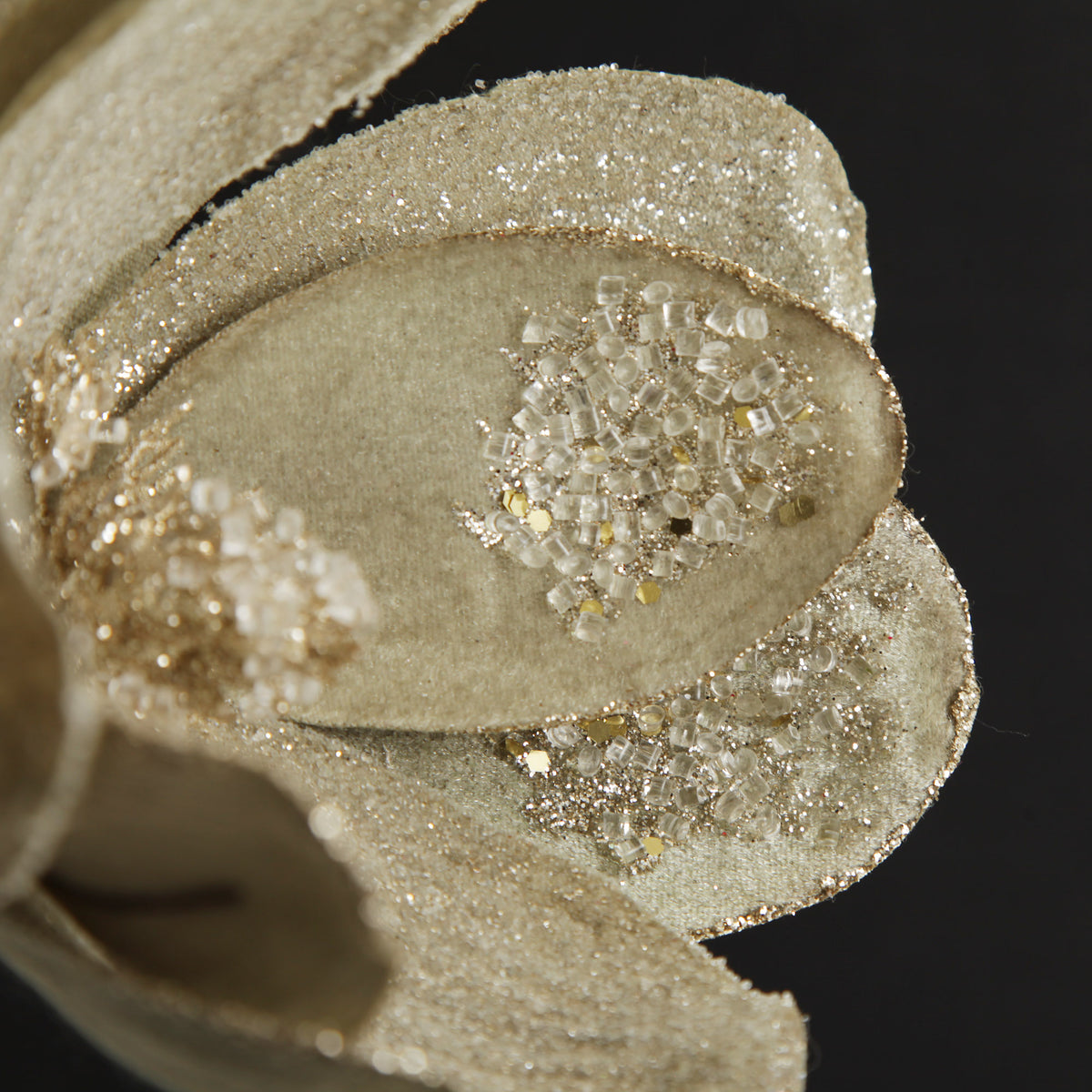 Sage Mixed Petal Magnolia Flower Stem with Beads