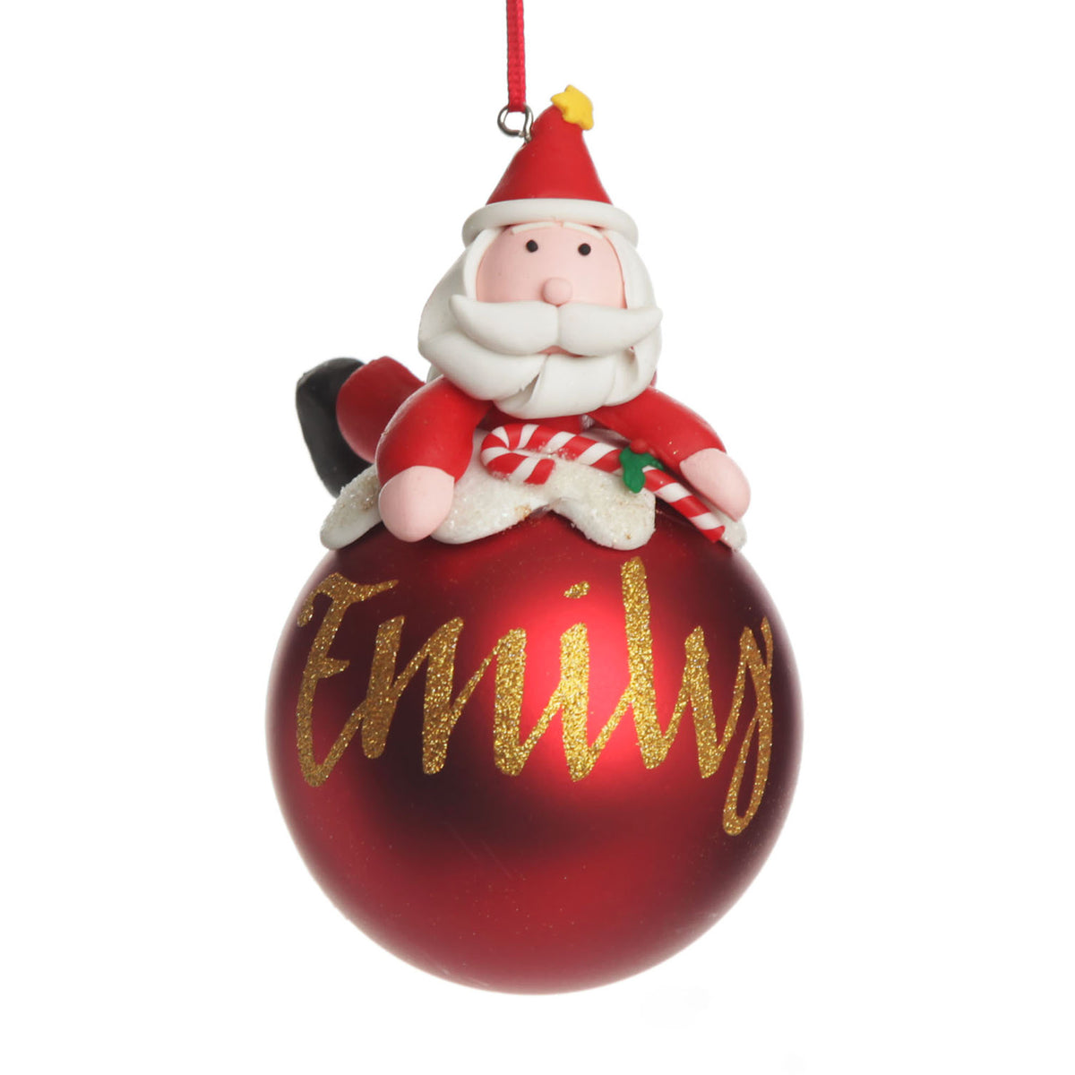 Personalised Santa Christmas Character Bauble