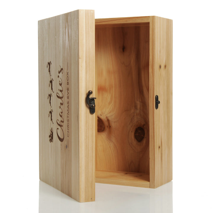 Personalised Santa Sleigh Wooden Christmas Eve Box