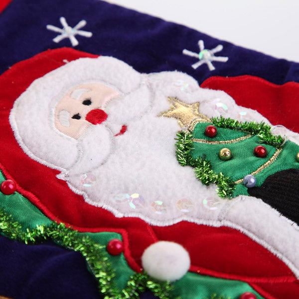 Personalised Santa Christmas Stocking Detail