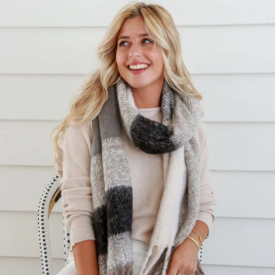 Winter Lux Knit Wrap Scarf