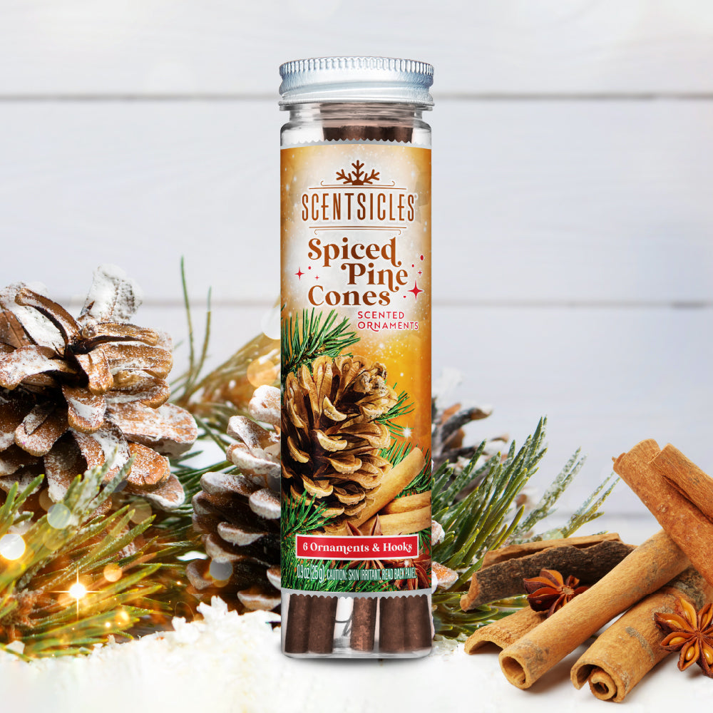 Scentsicles Spiced Pine Cones Scented Decorations