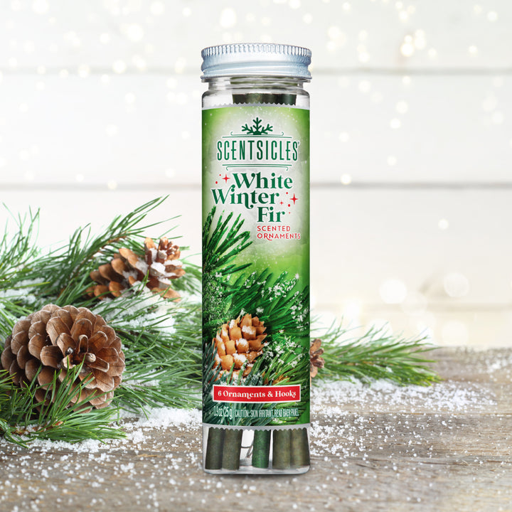 Scentsicles White Winter Fir Scented Decorations