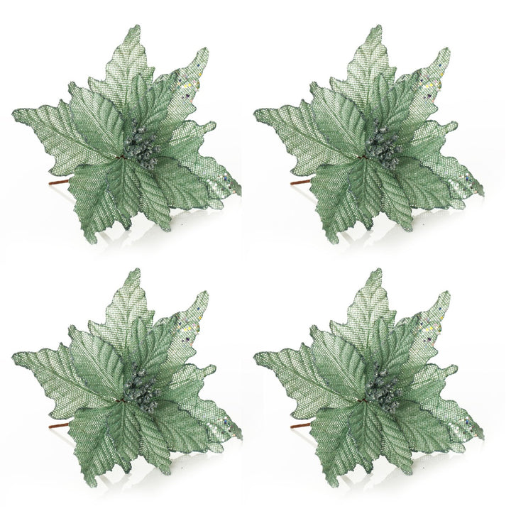 Seafoam Green Burlap Flower