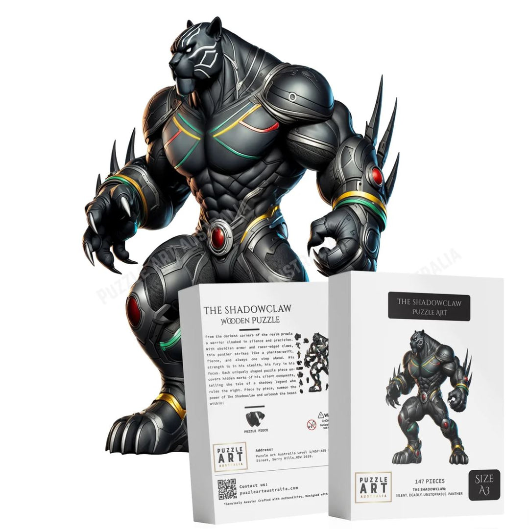 Wooden Puzzle - Shadow Claw Panther- A3