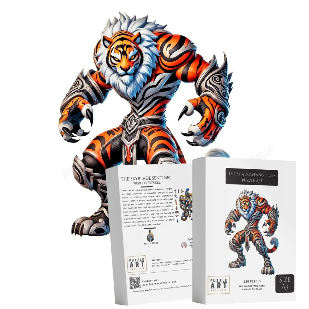 Wooden Puzzle - Shadowfang Tiger - A3