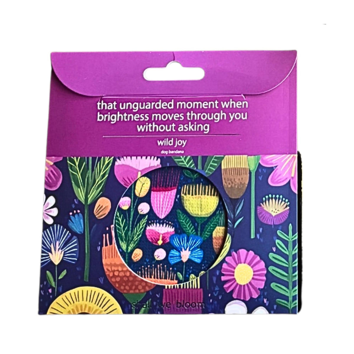 Shall We Bloom? - Wild Joy - Dog Bandana (Medium)