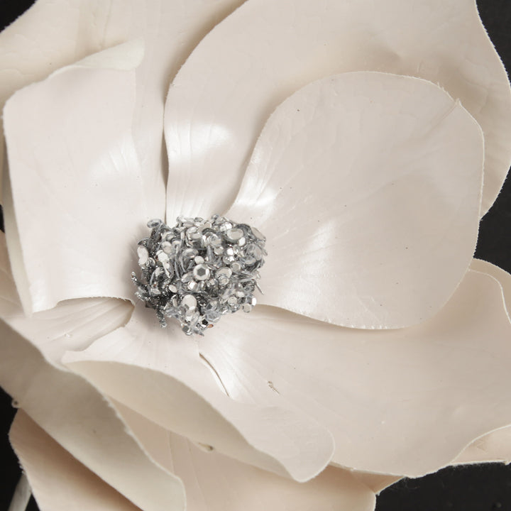 Shiny Ivory Magnolia Flower Stem
