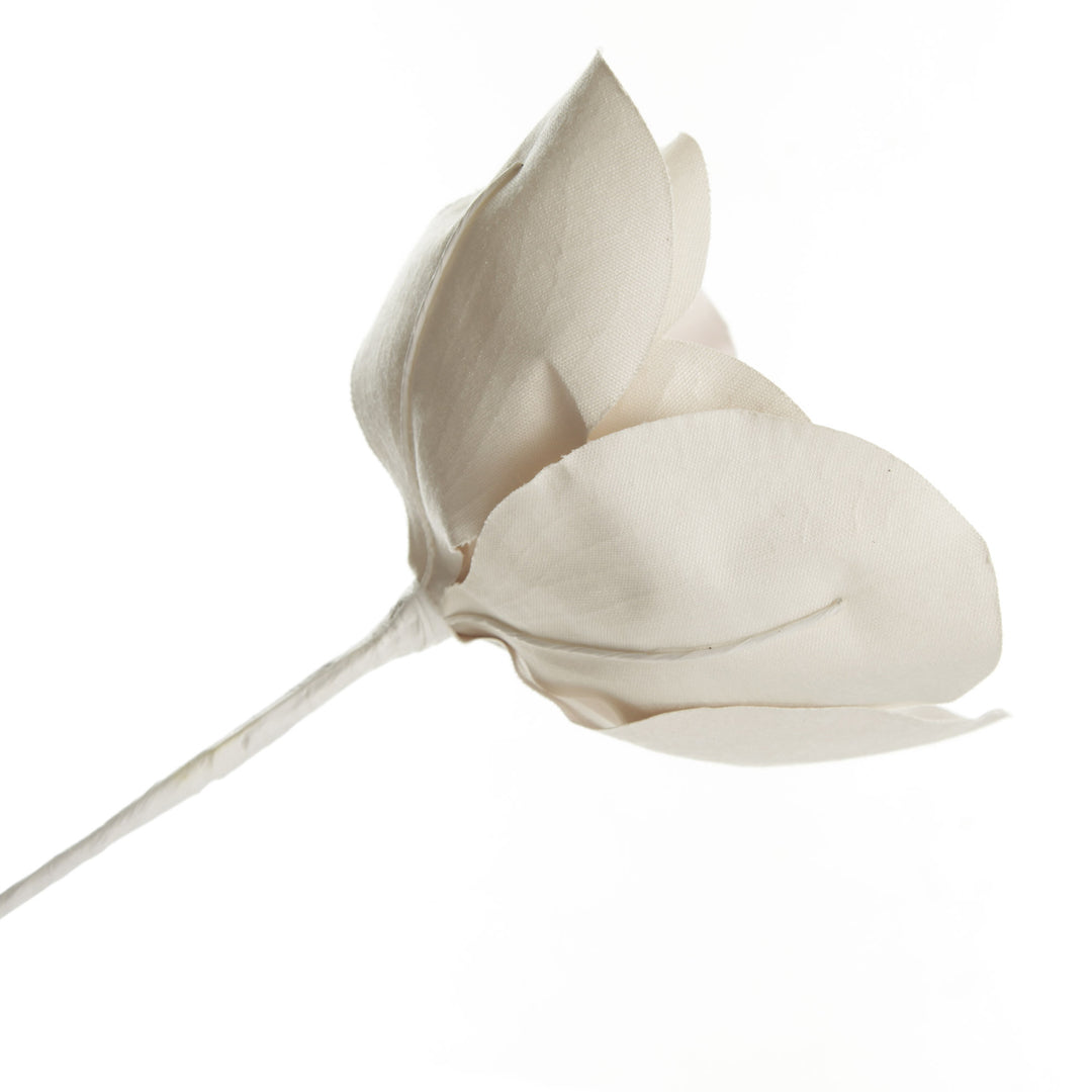 Shiny Ivory Magnolia Flower Stem