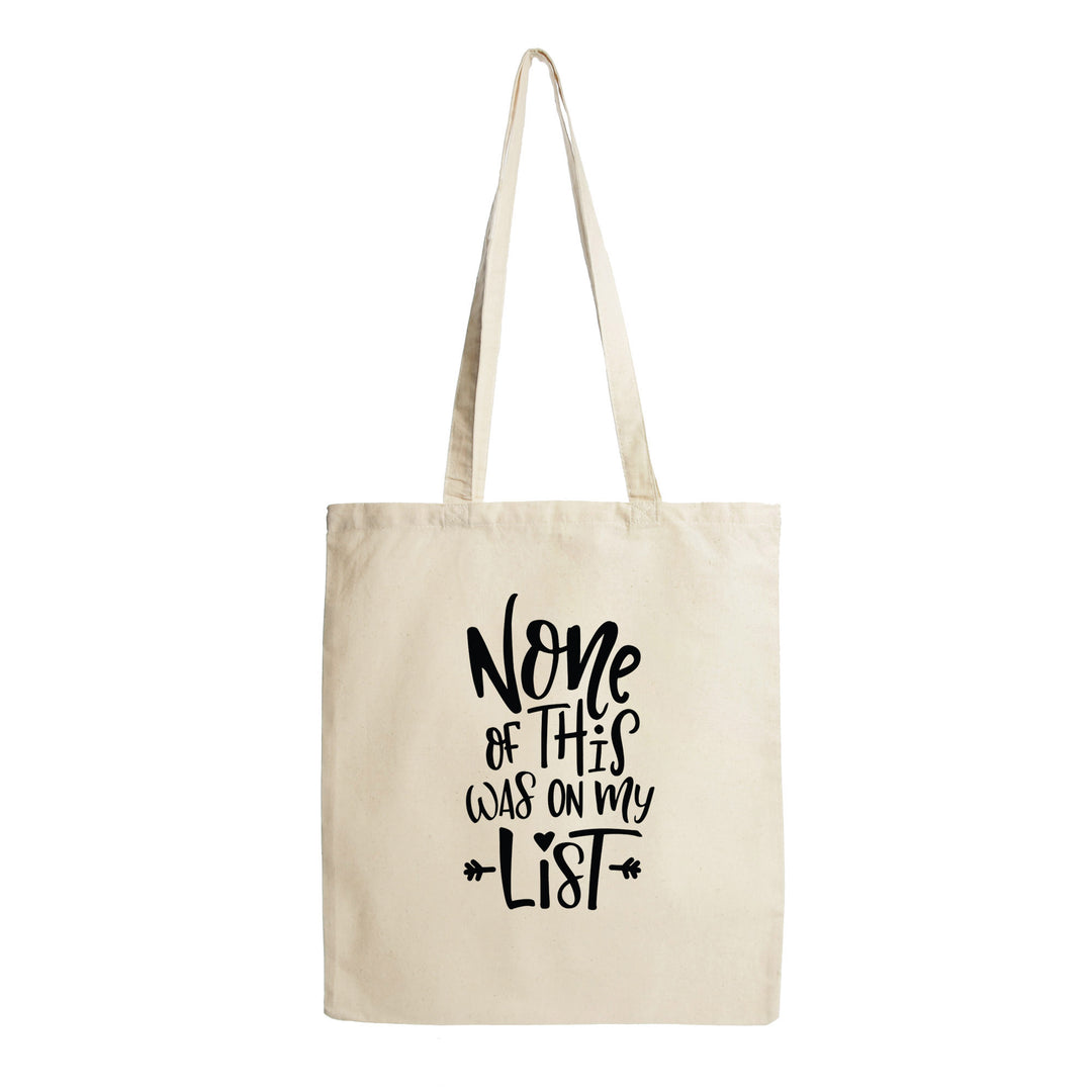 Personalised Bag Full of Goodies Black Calico Tote Bag - White Heat Vinyl Transfer