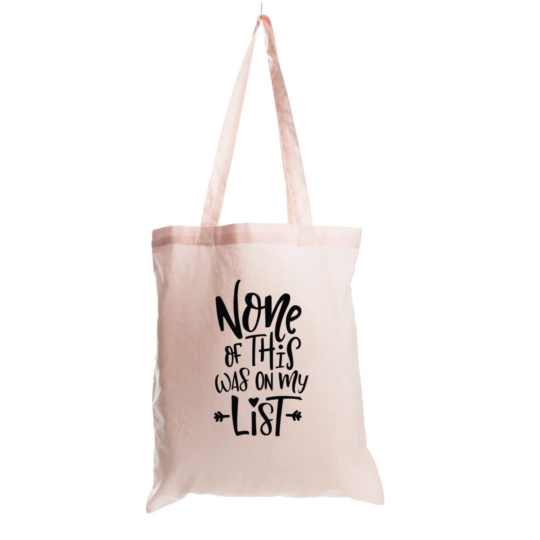 Shopping List Calico Tote Bag