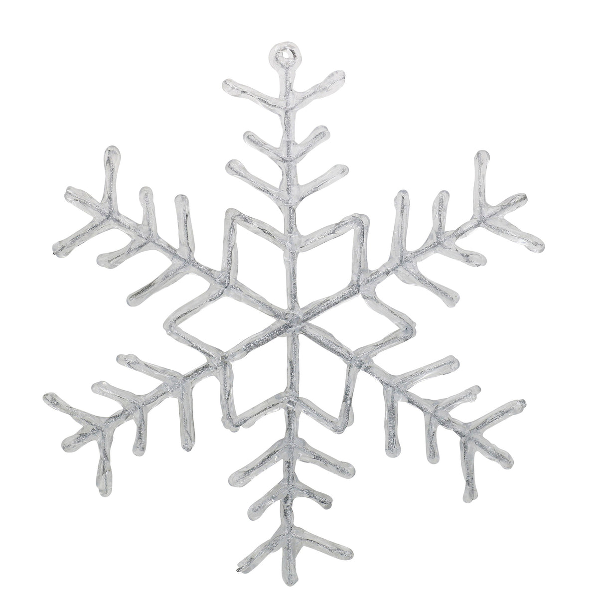 Silver Snowflake Ornament 36cm(h)