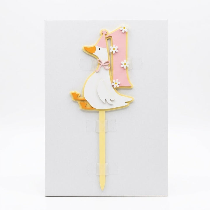 Silly Goose with Daisies Acrylic Cut Double Layer