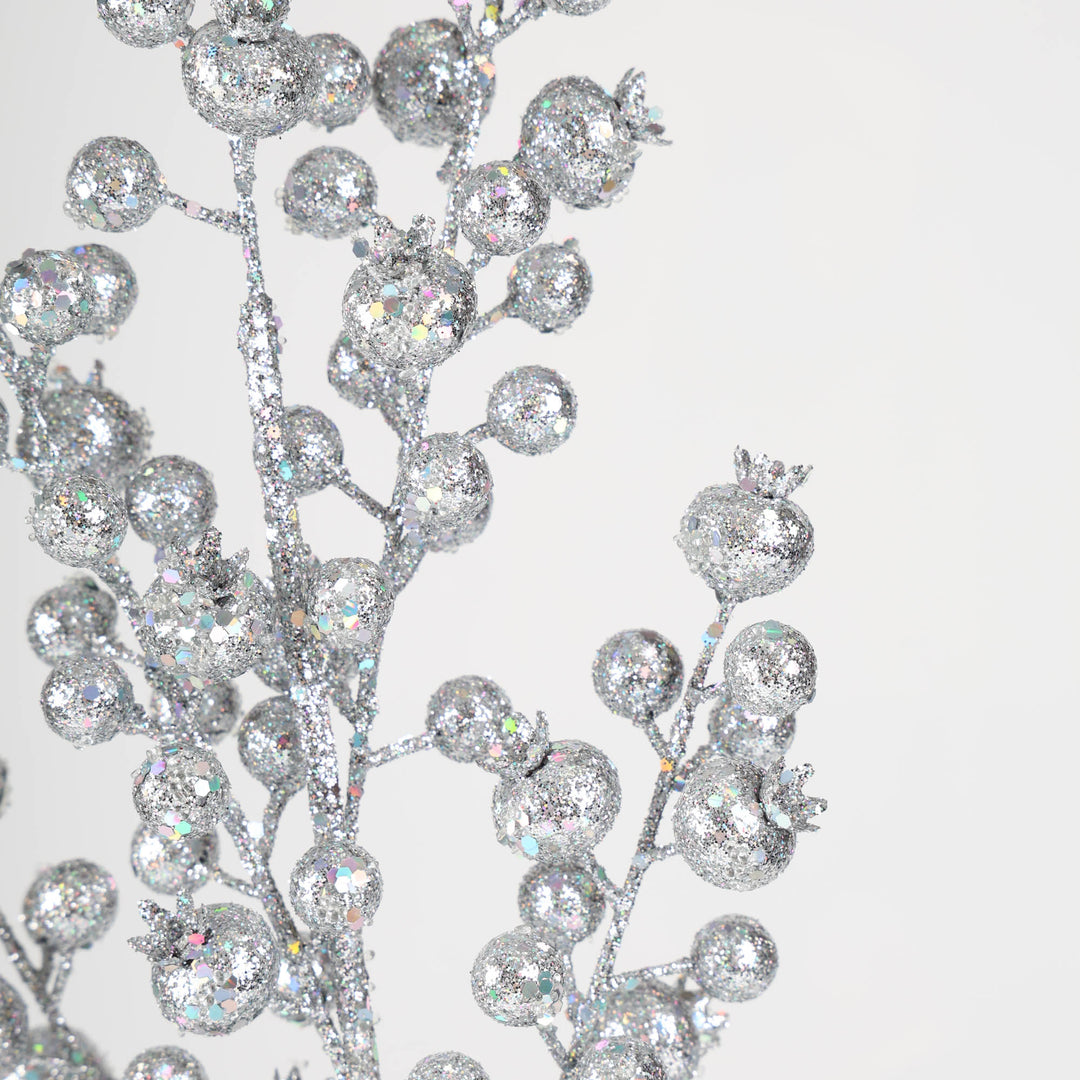 Silver Berry Stem - 75cm