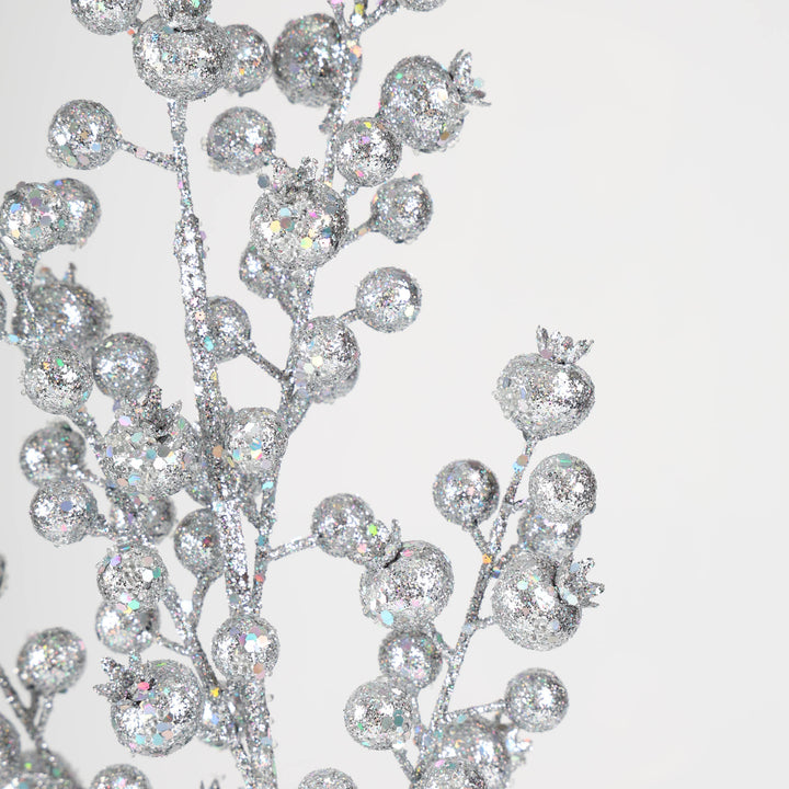 Silver Berry Stem - 75cm