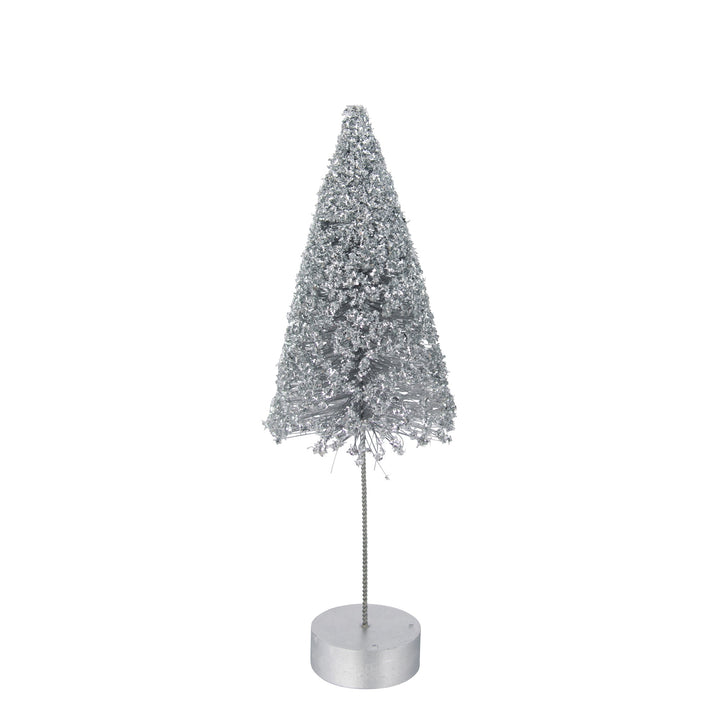 Silver Bristle Christmas Table Top Tree