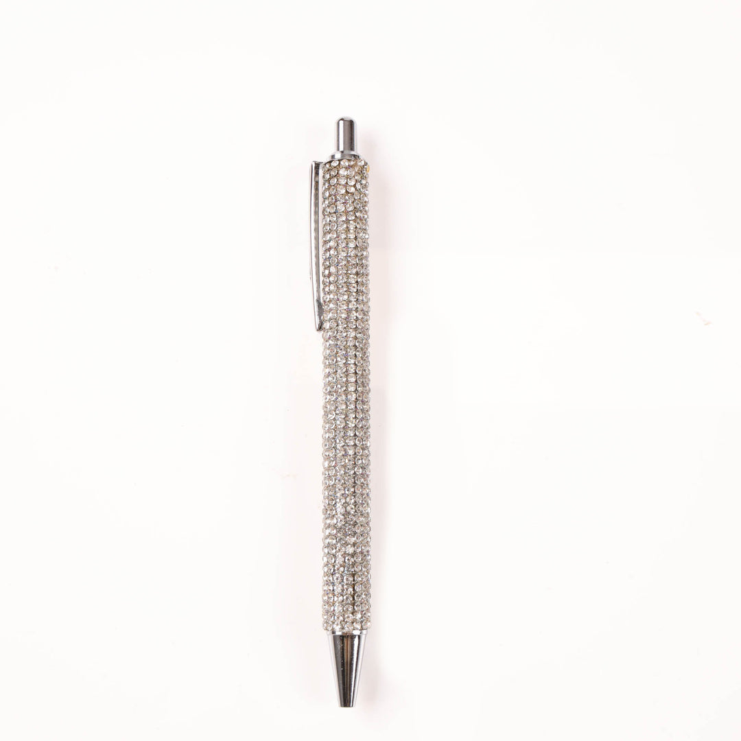 Silver Diamonte Ball Point Pen