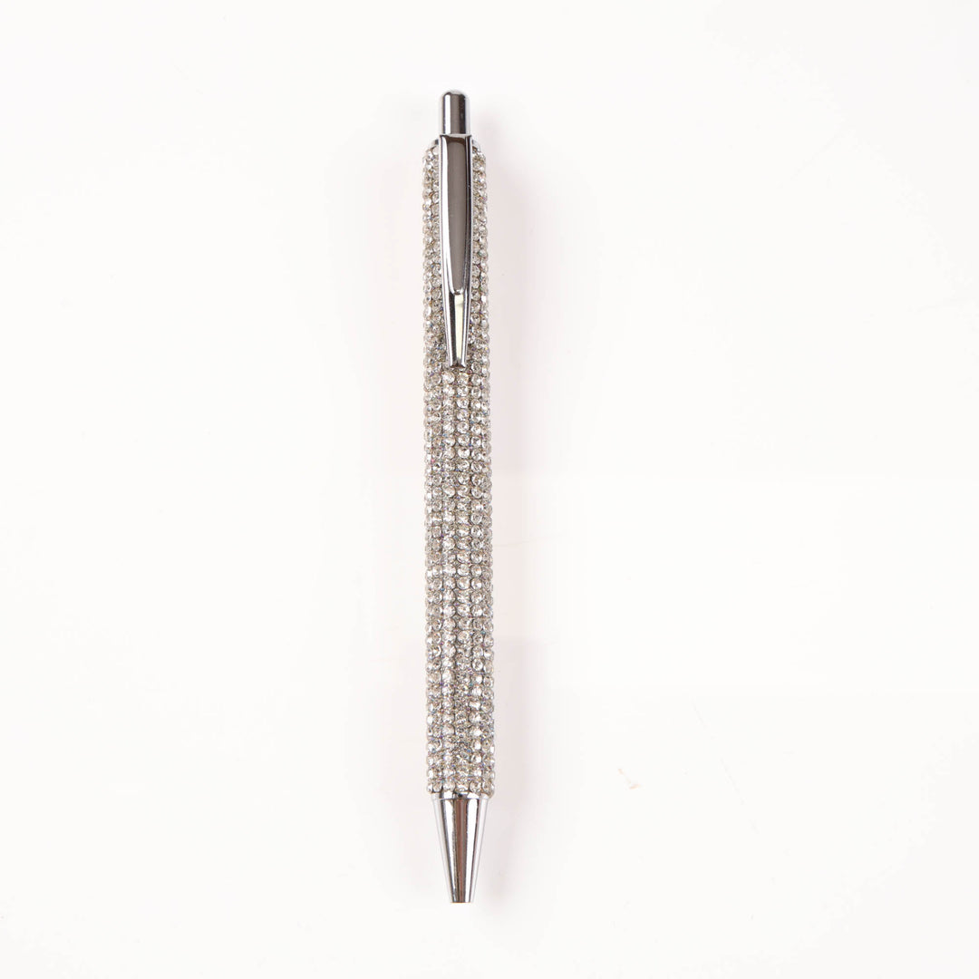 Silver Diamonte Ball Point Pen