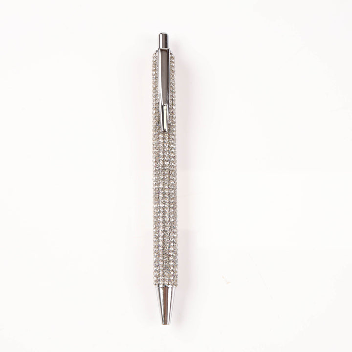 Silver Diamonte Ball Point Pen