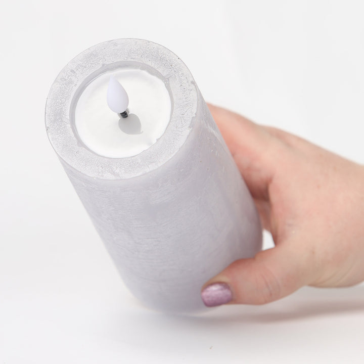 Silver Flameless LED Candle 