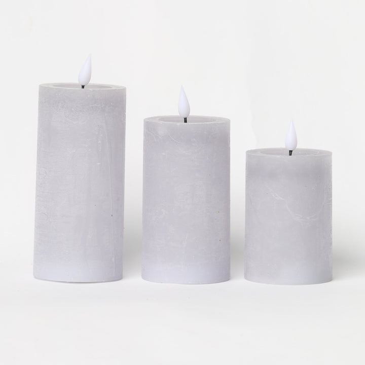Silver Flameless LED Candle 