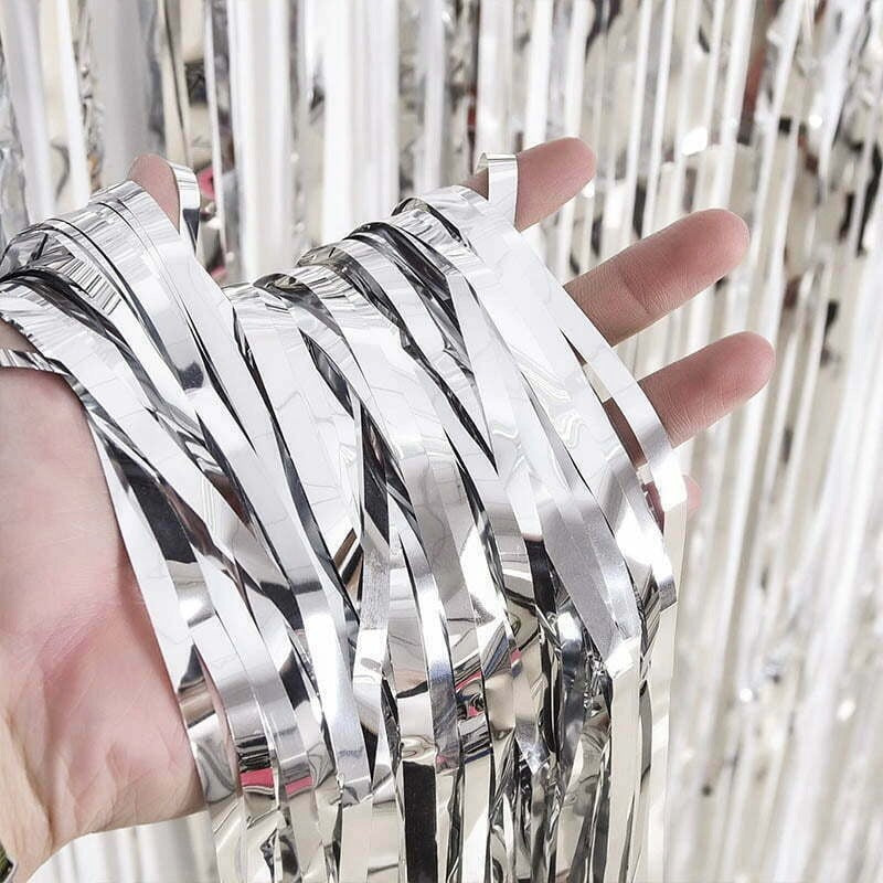 Silver Fringe Curtain