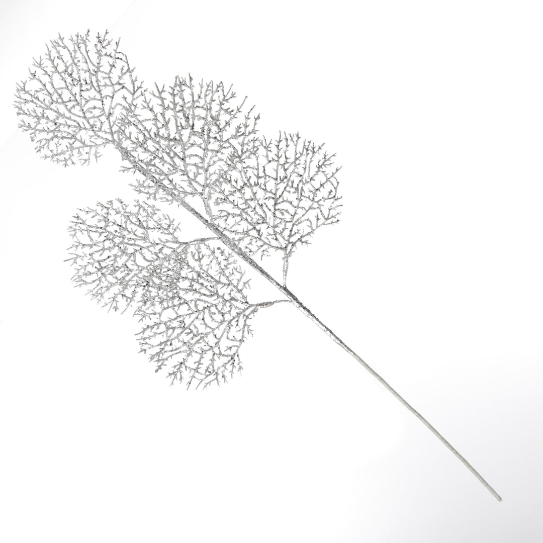SIlver Glitter Coastal Coral Pick