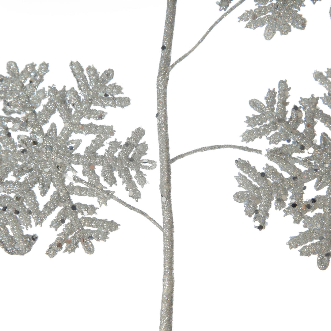 Silver Glitter Snowflake Christmas Spray